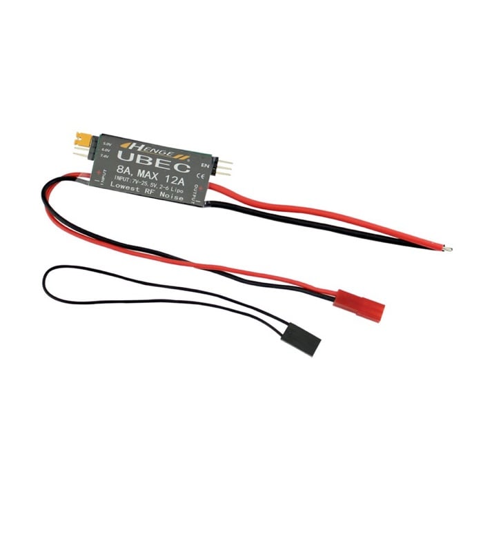 Henge 8A 2-6S Input UBEC with Switchable 5V/6V/7.4V Output