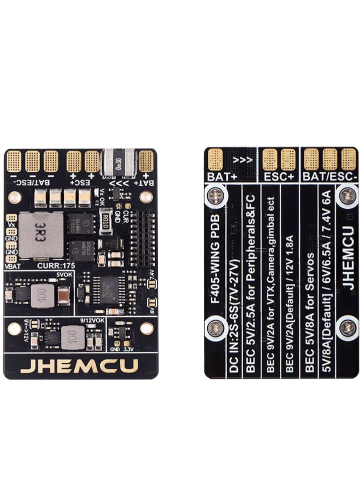 JHEMCU F405 Wing INAV Flight Controller + Barometer Gyroscope OSD Blackbox BEC
