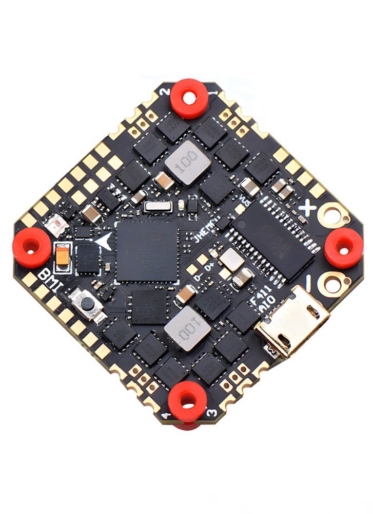 JHEMCU GHF411AIO-ICM Flight Controller 2-6S 40A 4in1 ESC for Toothpick (25.5 x 25.5)
