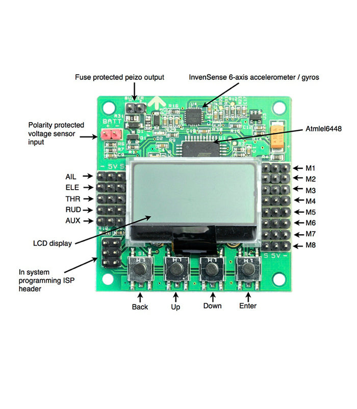 KK2.1.5 Multirotor LCD Flight Control Board