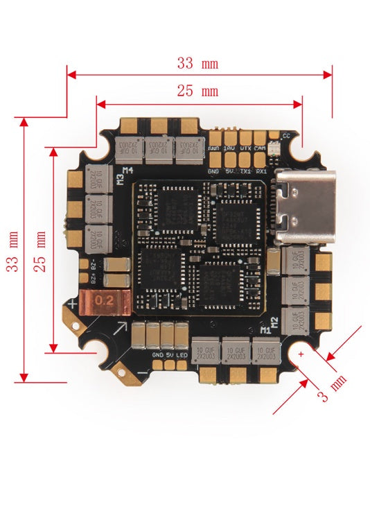 Kakute G4 AIO FC w/ 35A ESC (AM32) Flight Controller