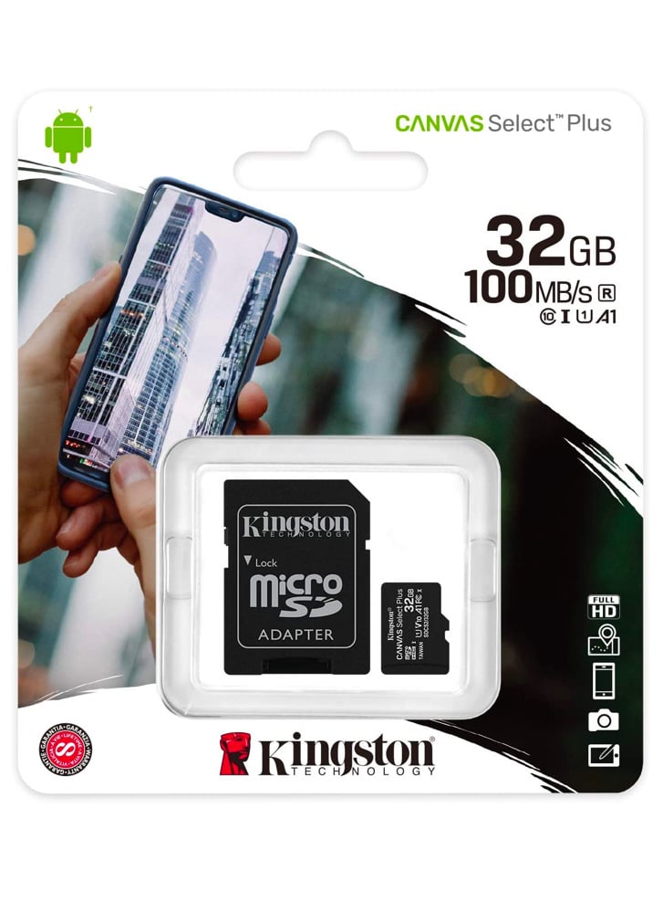 Kingston 32GB Class 10 Micro-SD Flash Card