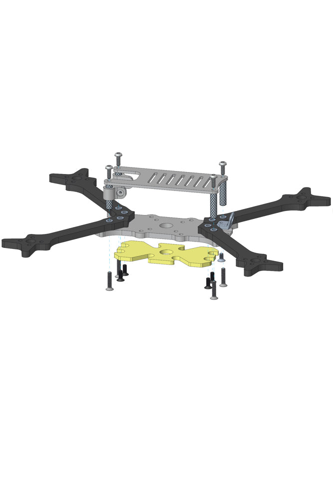 Holybro Kopis 2 6S V2 Carbon Fibre 5″ Racing Drone Frame Kit