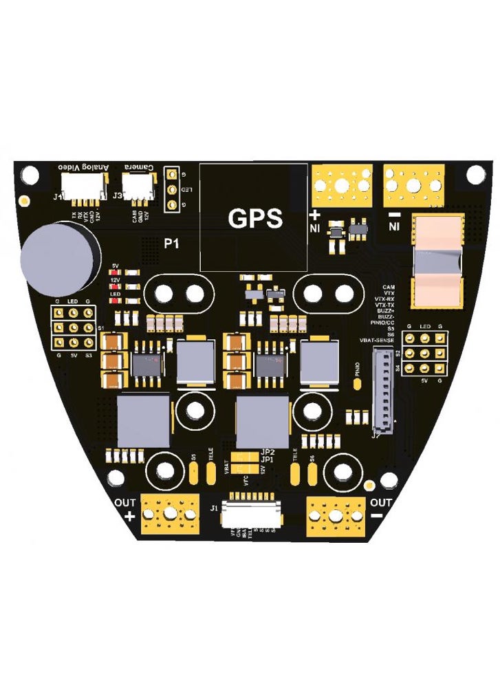 TBS Lucid Wing PDB 14S Power and Servo Distribution Board