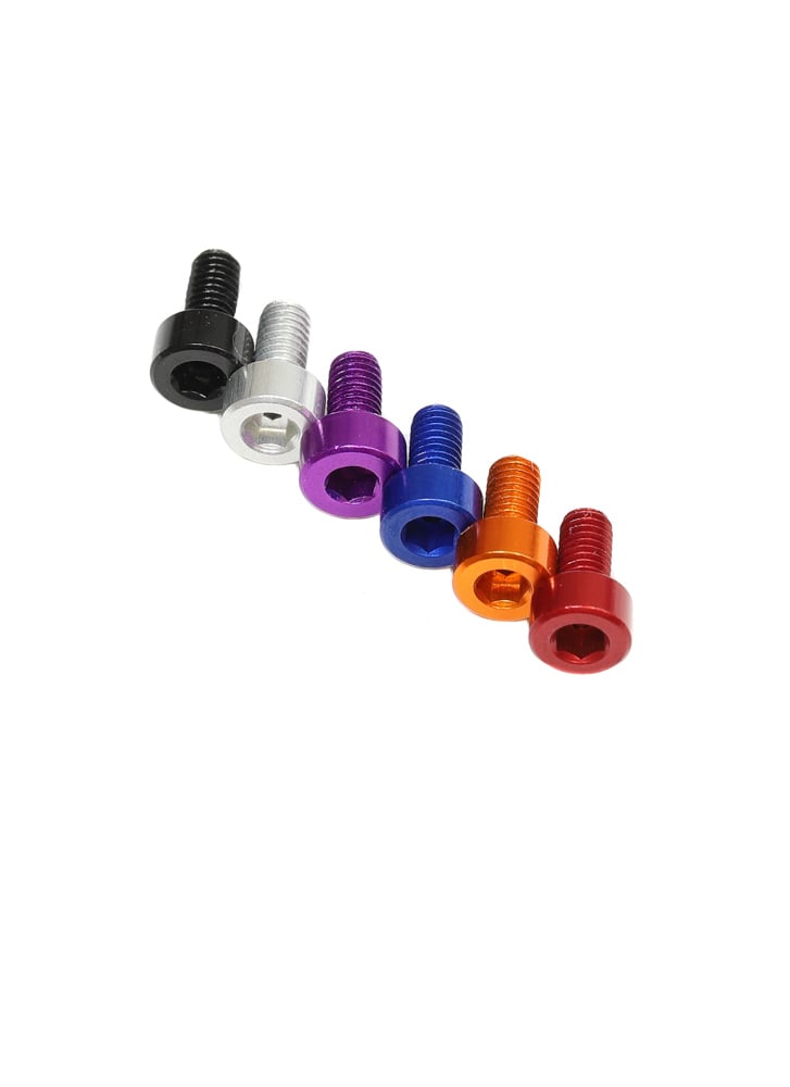 M3 Aluminium Anodised Cap Head Screws 6-12mm