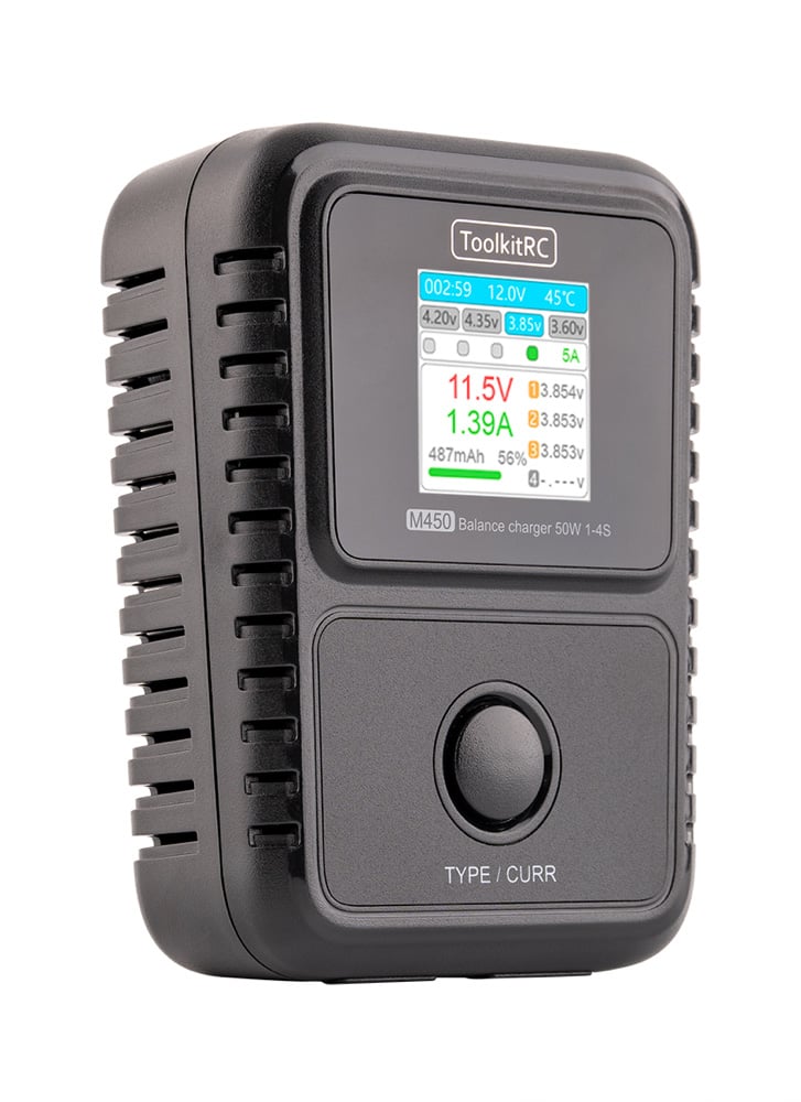 ToolkitRC M450 Compact AC 2-4S Battery Charger