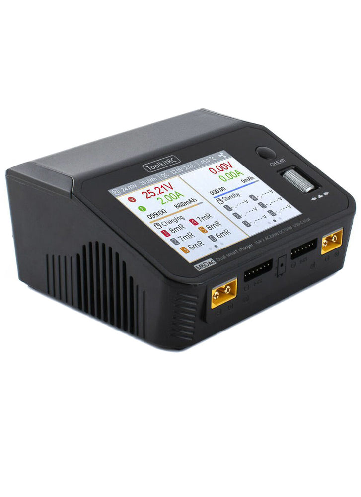 ToolkitRC M6DAC 200W AC/DC Dual Channel Smart Charger