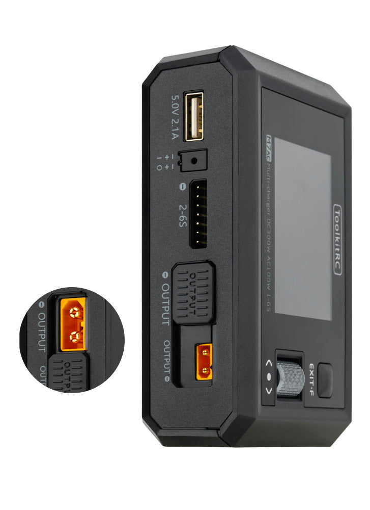 ToolkitRC M7AC AC/DC 1-6S Multifunctional Charger for XT30/XT60