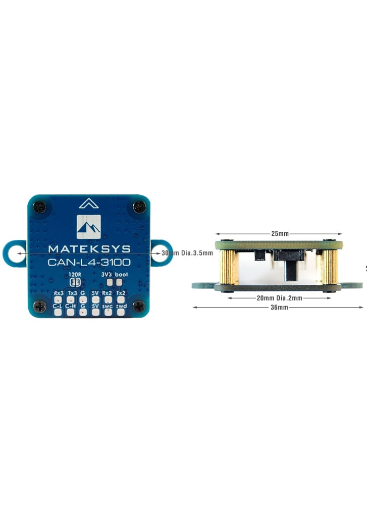 Matek AP_Periph DroneCAN Magnetometer RM3100