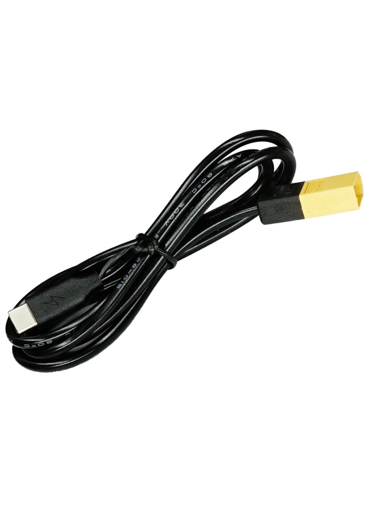 Male XT60 to USB-C to Power Cable