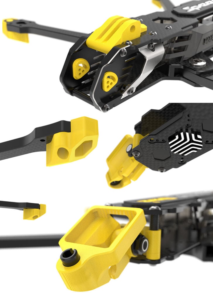 SpeedyBee Mario Fold 8-Inch Foldable Long Range Drone Frame Kit
