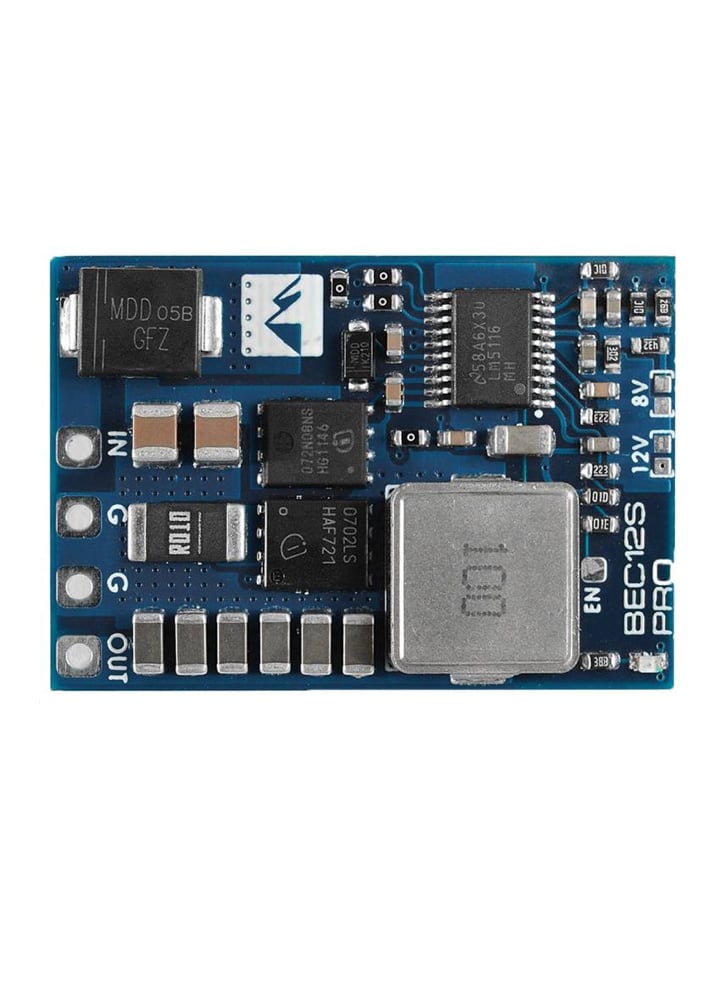 Matek 12S Pro BEC – 9-55V Input 5V/8V/12V – 5A Output