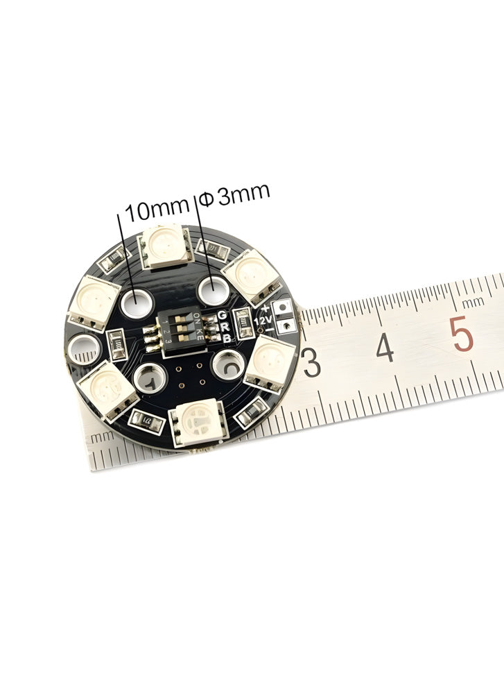 Matek RGB 7 Colour DIP Switch X6 12V(3S) X8 16V(4S) LED Circular Light Boards