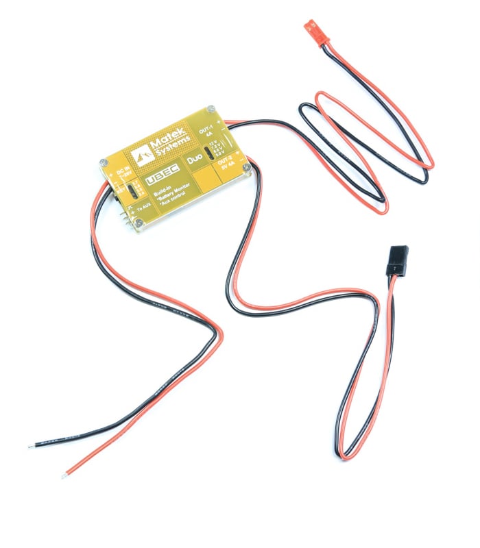 Matek UBEC DUO Dual 4A/5~12V & 4A/5V Outputs with Aux Control​