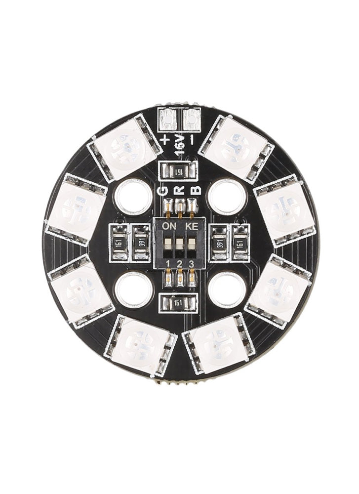 Matek RGB 7 Colour DIP Switch X6 12V(3S) X8 16V(4S) LED Circular Light Boards