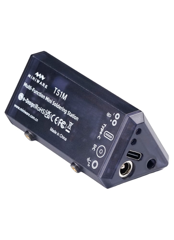 Miniware TS1M Mini Soldering Station – 200W USB-C PD & DC, Smart Control, 100–450°C