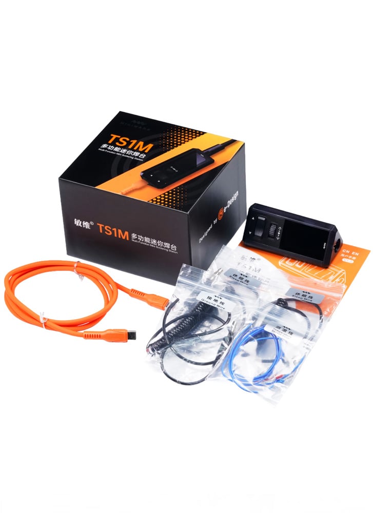 Miniware TS1M Mini Soldering Station – 200W USB-C PD & DC, Smart Control, 100–450°C