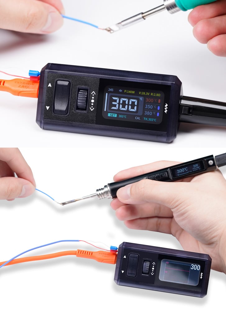 Miniware TS1M Mini Soldering Station – 200W USB-C PD & DC, Smart Control, 100–450°C