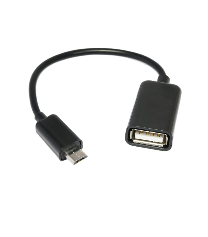 Micro USB (B) Male to Female USB OTG Adapter Cable