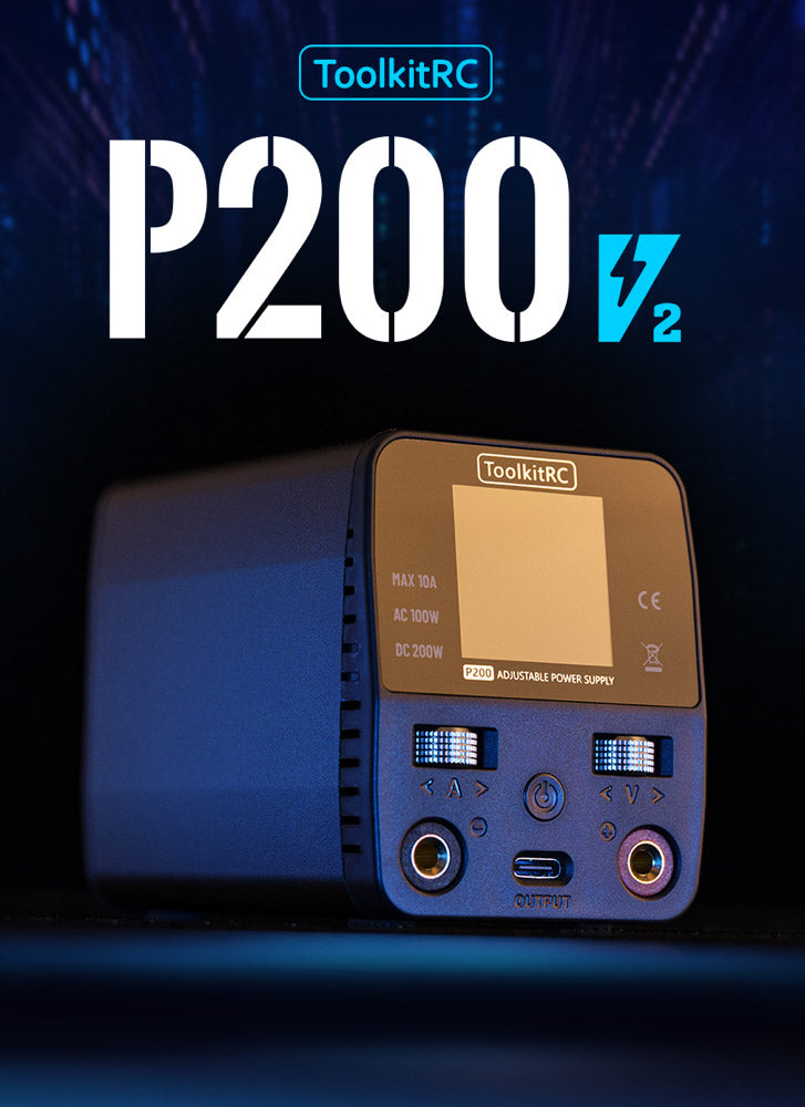ToolkitRC P200 V2 30V 10A Adjustable Mini Power Supply