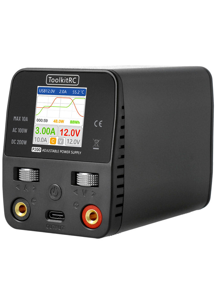ToolkitRC P200 V2 30V 10A Adjustable Mini Power Supply