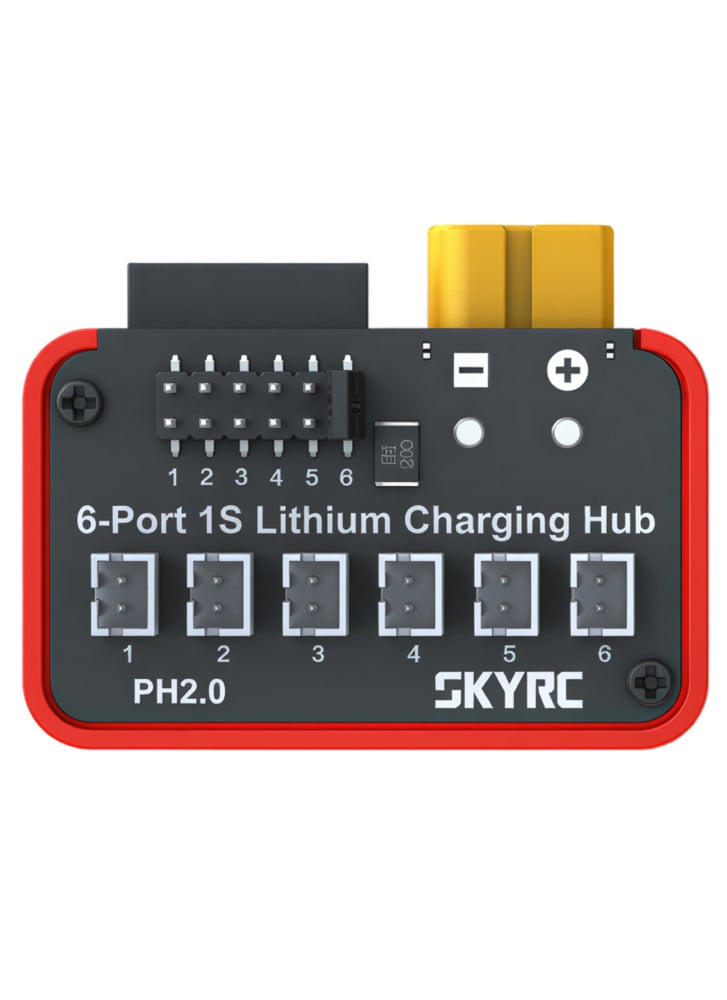 SKYRC OSH 6-Port 1S Lithium Battery Charging Hub (PH2 / BT2.0)