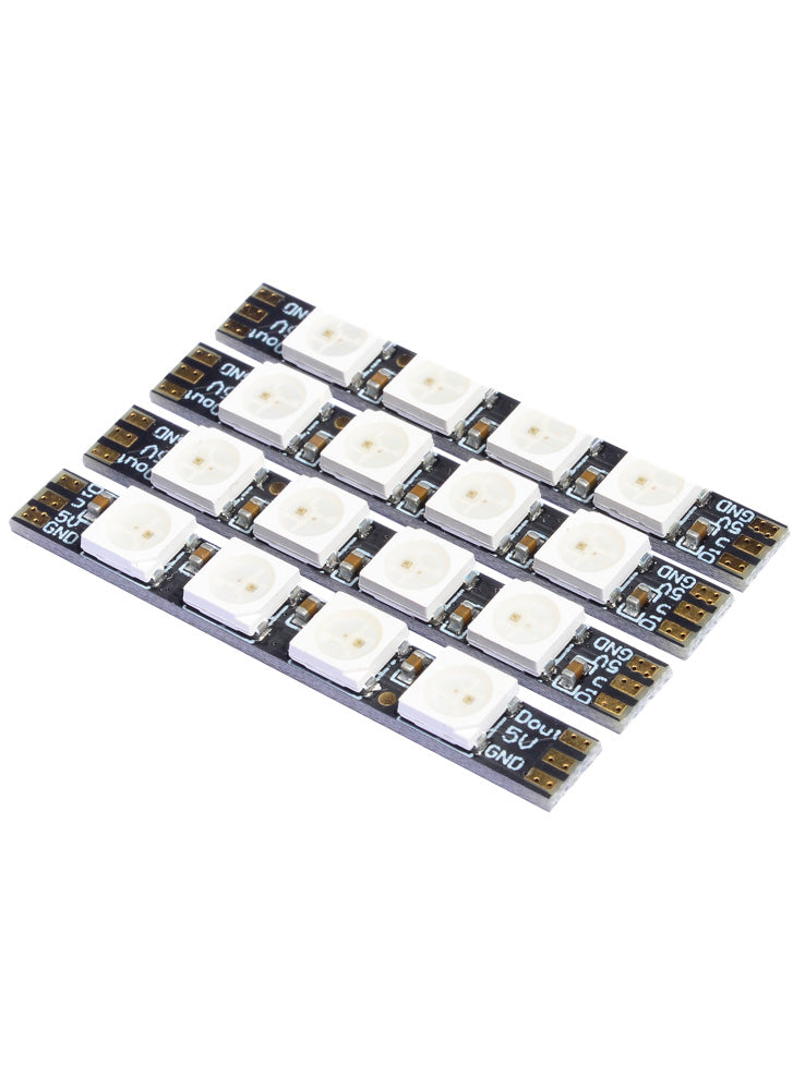PandaRC WS2812 Programmable RGB LED (4 Pack with Cables)