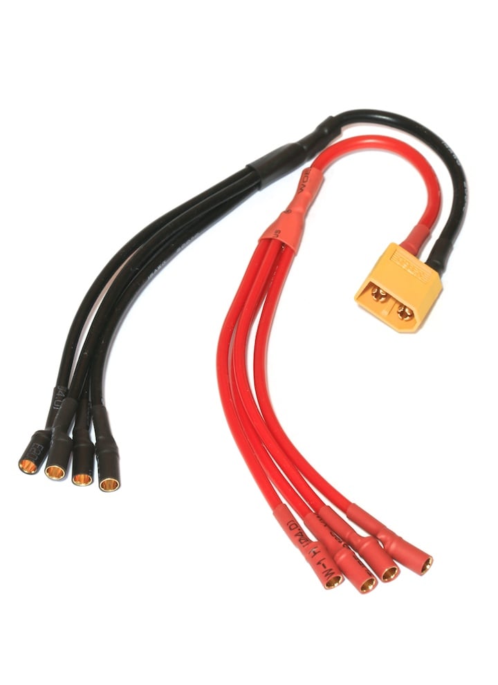 XT60 ESC (3.5mm) Quadcopter Power Breakout Cable
