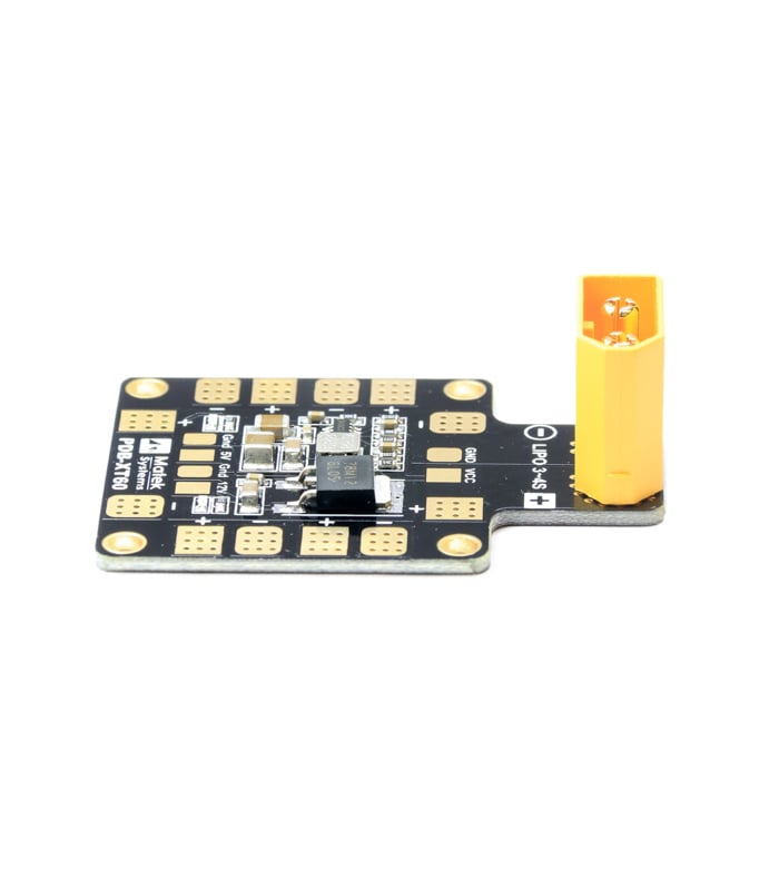 Matek XT60 Quad PDB with 5V & 12V BEC Outputs (36x36mm)