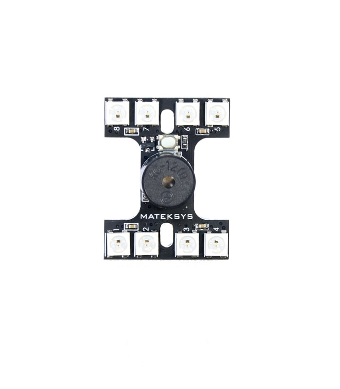 Matek RGB LED Tail Light & Buzzer with FC / TX Control