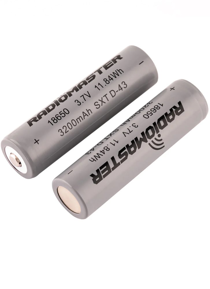 RadioMaster 3200mah 3.7v Li-ion 18650 Cells (2pc)