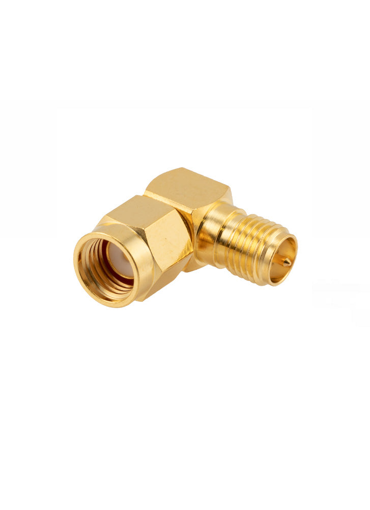 RP-SMA Female to RP-SMA Male Right Angle Adapter
