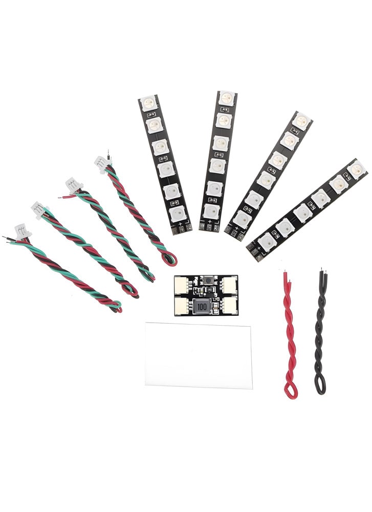 JHEMCU Racing Drone WS2812 Arm LED Set with Multi-Effect Control Module