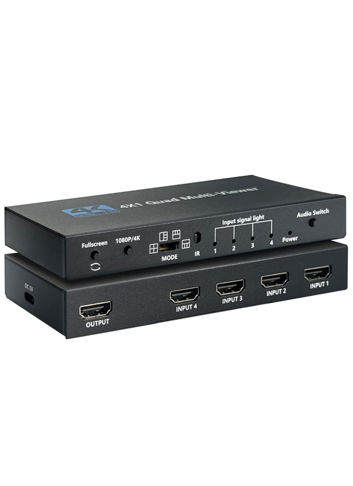 HDMI Quad-Screen 4×1 Split Screen MultiViewer with PIP for FPV Racing