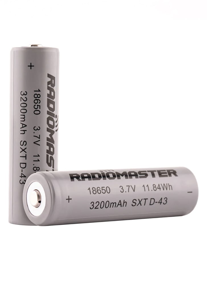 RadioMaster 3200mah 3.7v Li-ion 18650 Cells (2pc)