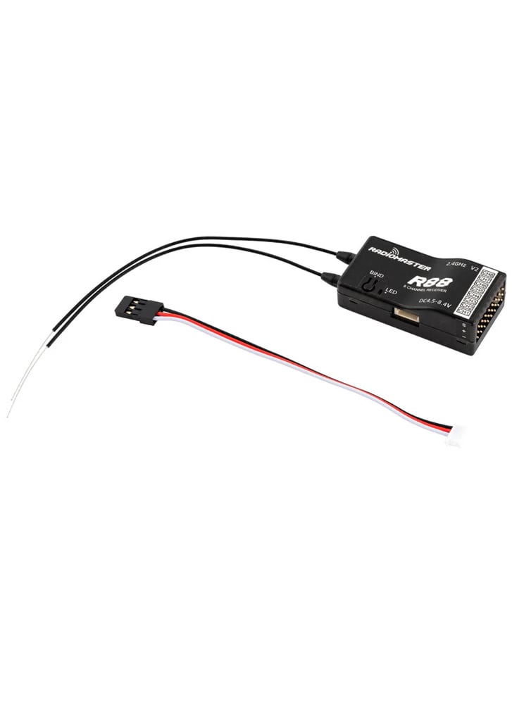 RadioMaster R Series R88 V2 Receiver – D8, D16 & SFHSS Compatible