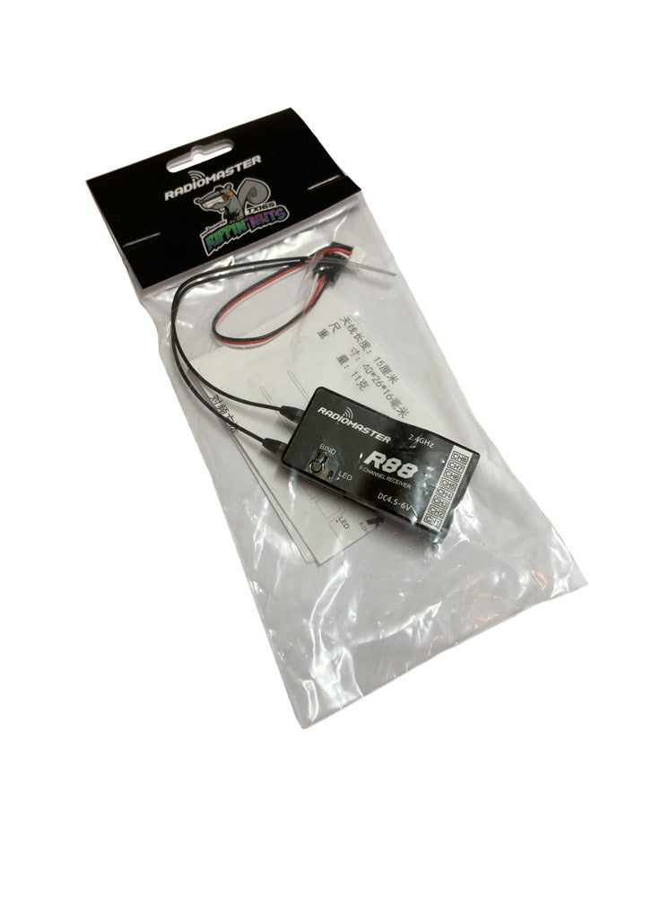 RadioMaster R Series R88 V2 Receiver – D8, D16 & SFHSS Compatible