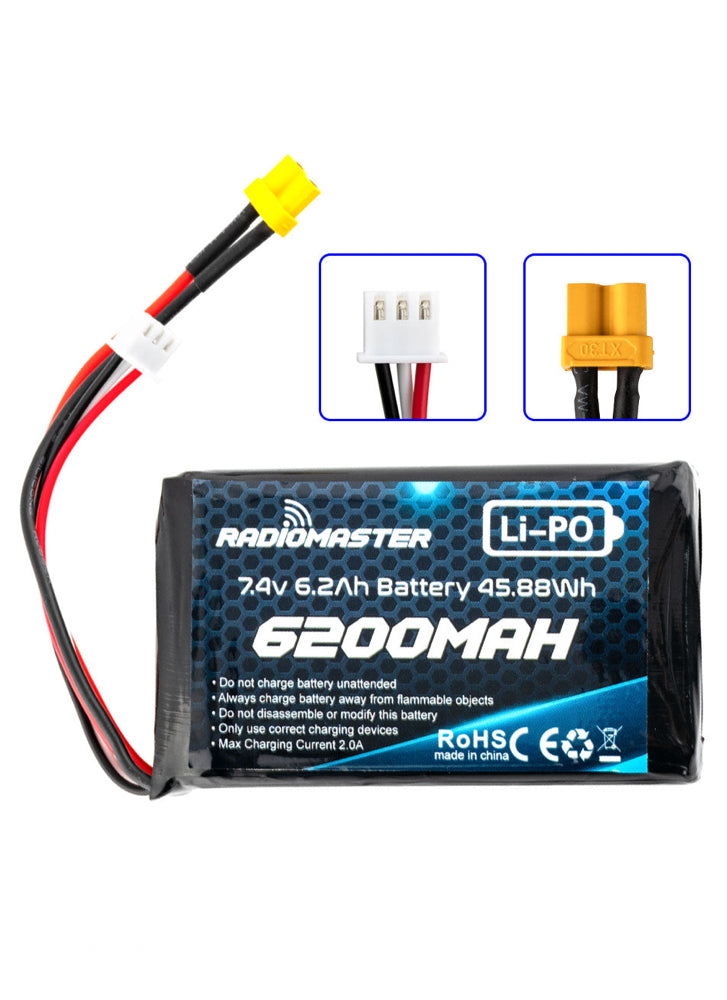 Radiomaster 2S 7.4V 6200mAh LiPo Battery for Boxer/TX16S