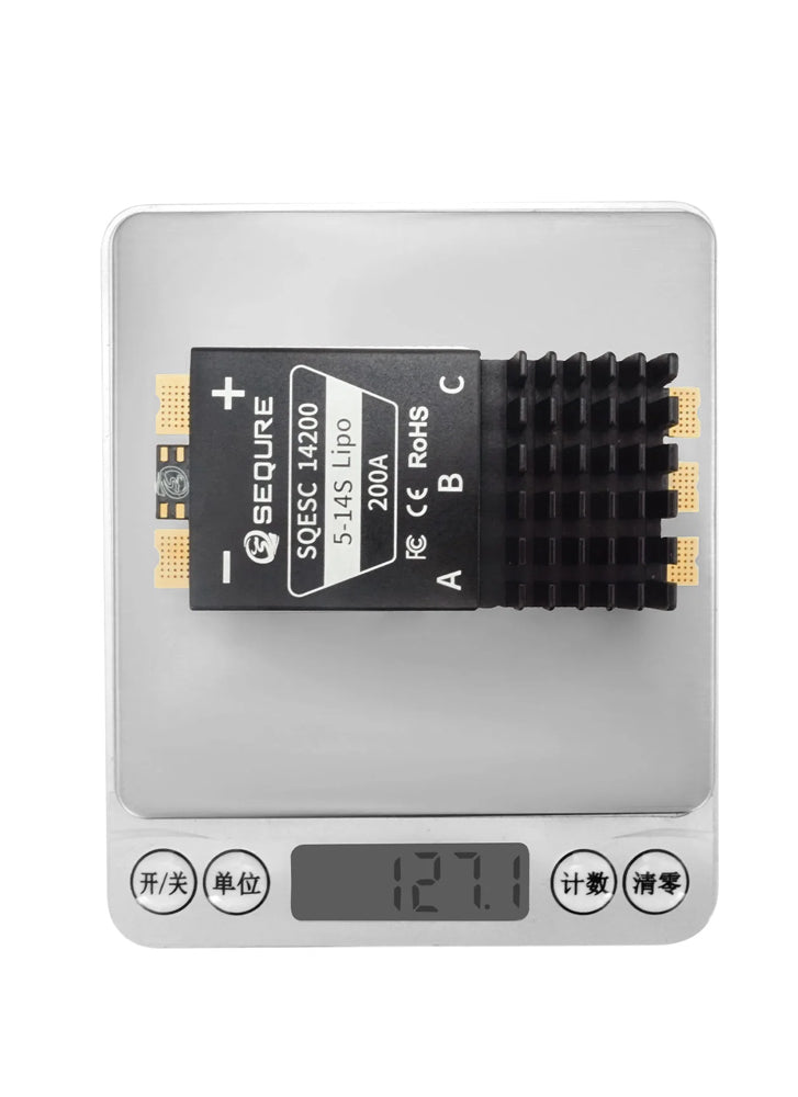 Sequre SQESC 14200 & 14200 Pro Brushless 200A ESC 5-14S BLHeli_32 / AM32