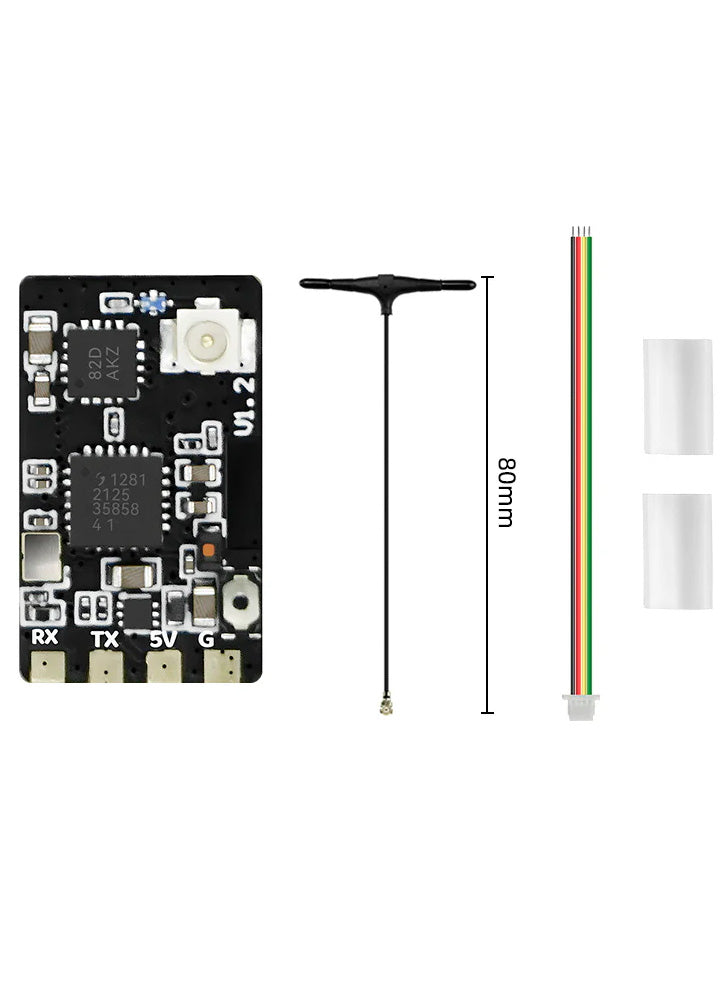 Sequre 2.4G ExpressLRS ELRS Receiver with PA+LNA – Single Antenna