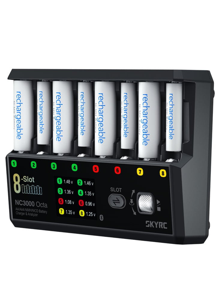 SkyRC NC3000 Octa 8 Slot AA/AAA NiMH & NiCD Battery Charger & Analyzer
