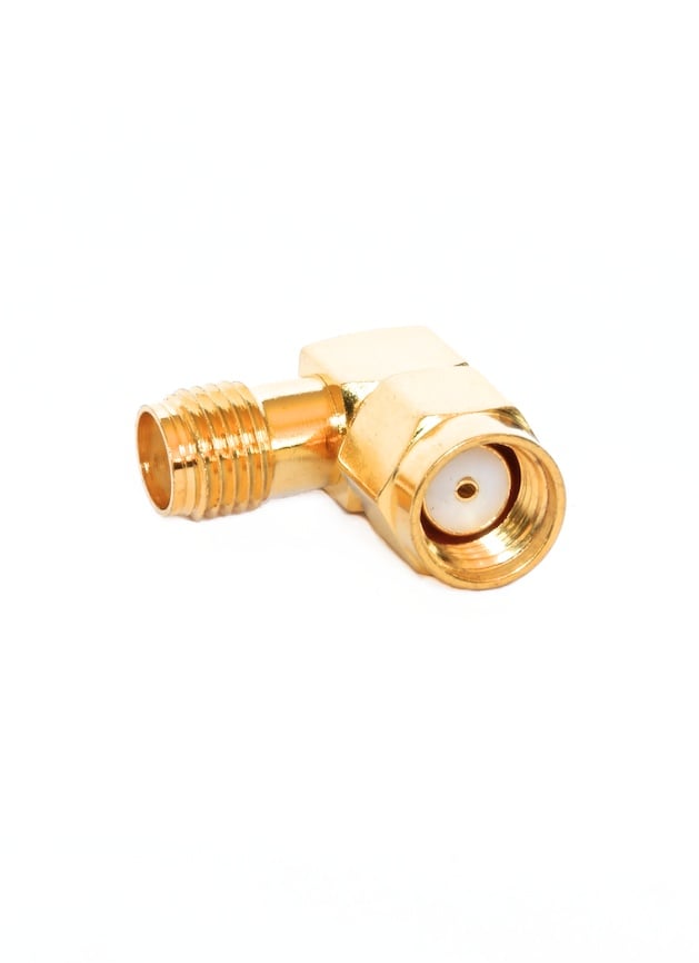 SMA Female to RP-SMA Male Right Angle Adapter
