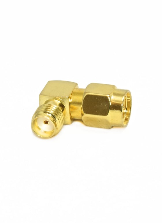 SMA Female to SMA Male Right Angle Adapter