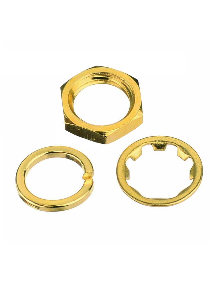 SMA Through Hole Fixings: Split Washer / Toothed Washer / Nut