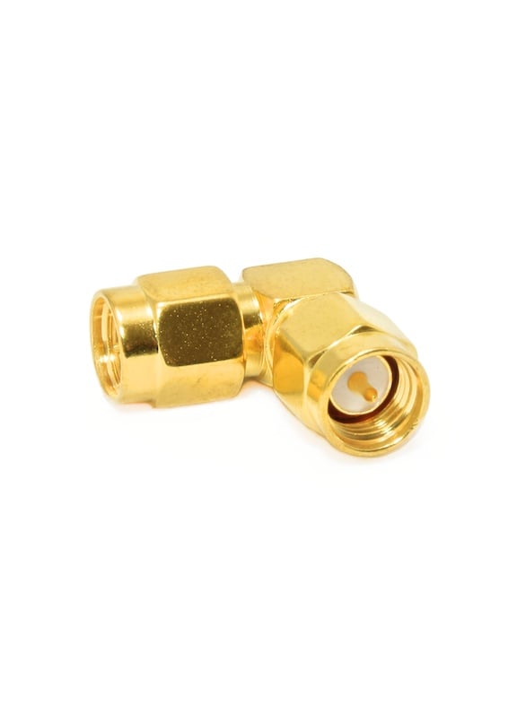 SMA Male to SMA Male Right Angle Adapter