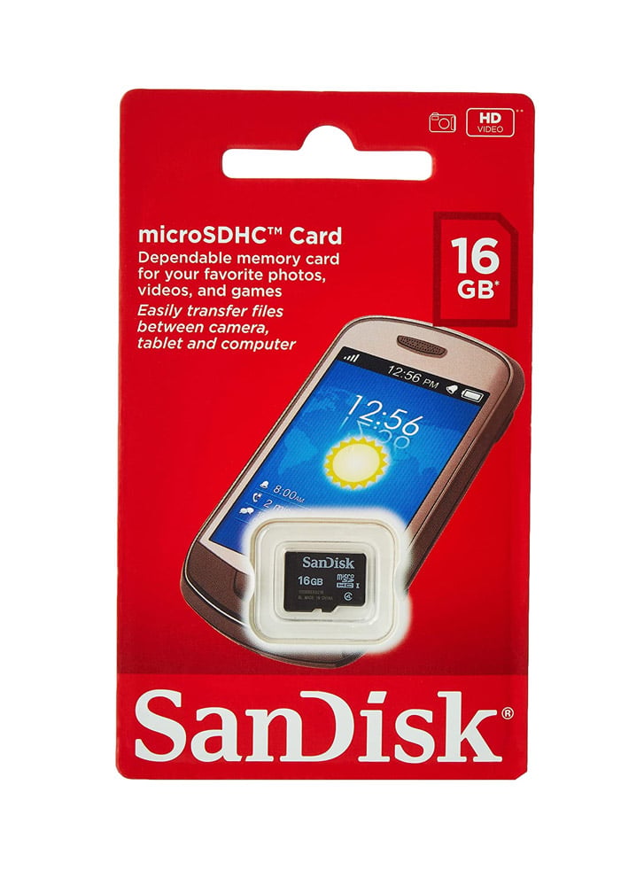 SanDisk 16 GB Class 4 Micro-SD Flash Card