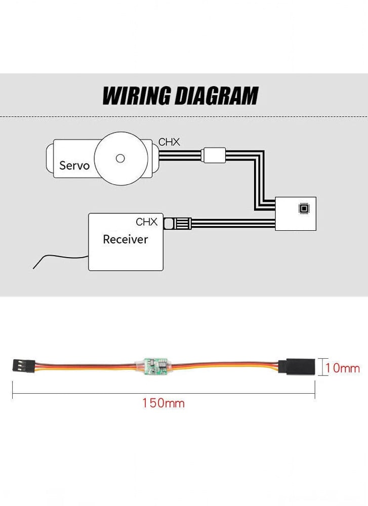 High Voltage 3.6V – 24V Inline PWM Signal Reverser For RC Servo