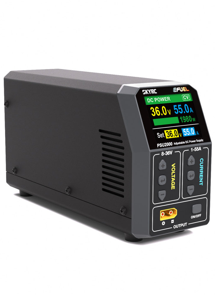 SkyRC PSU2000 2000W Adjustable DC Power Supply (8–36V / 55A)