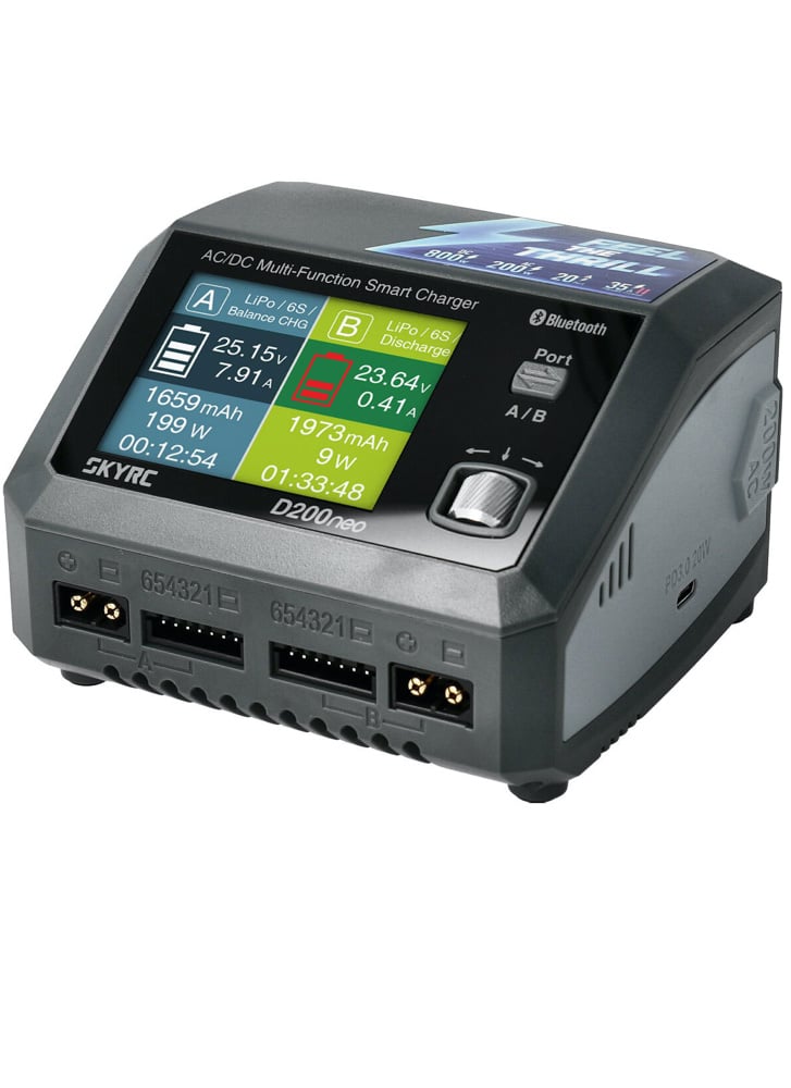 SkyRC D200 Neo 200W AC/DC Dual Channel Battery Charger