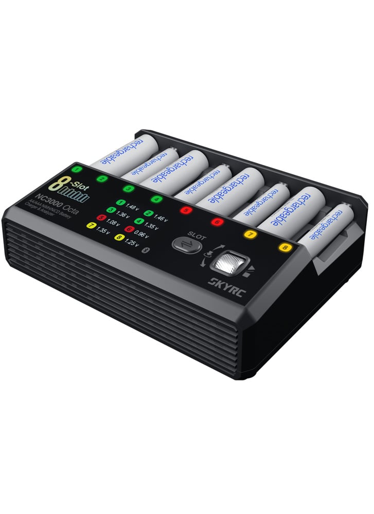 SkyRC NC3000 Octa 8 Slot AA/AAA NiMH & NiCD Battery Charger & Analyzer